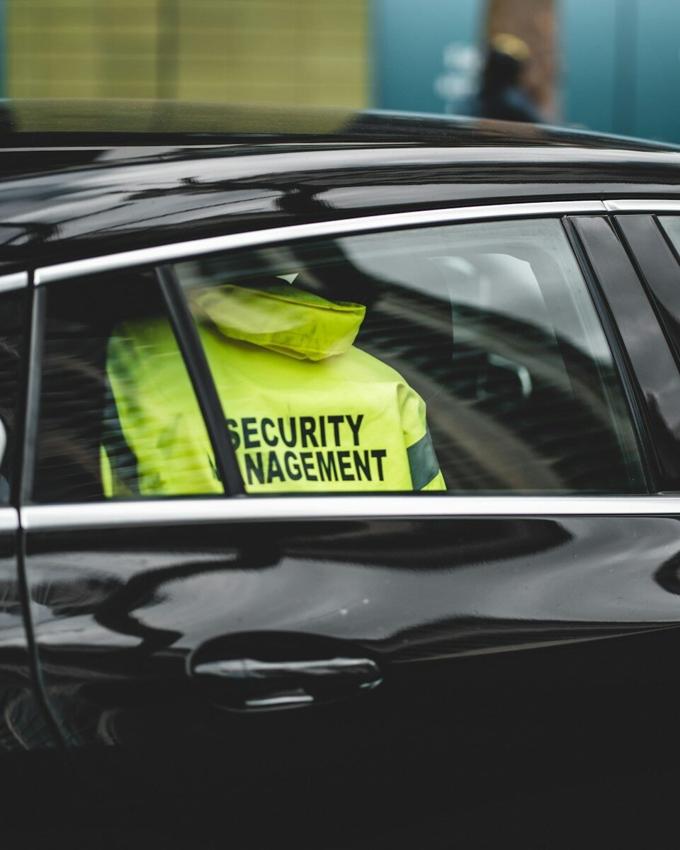 yellow and black car door